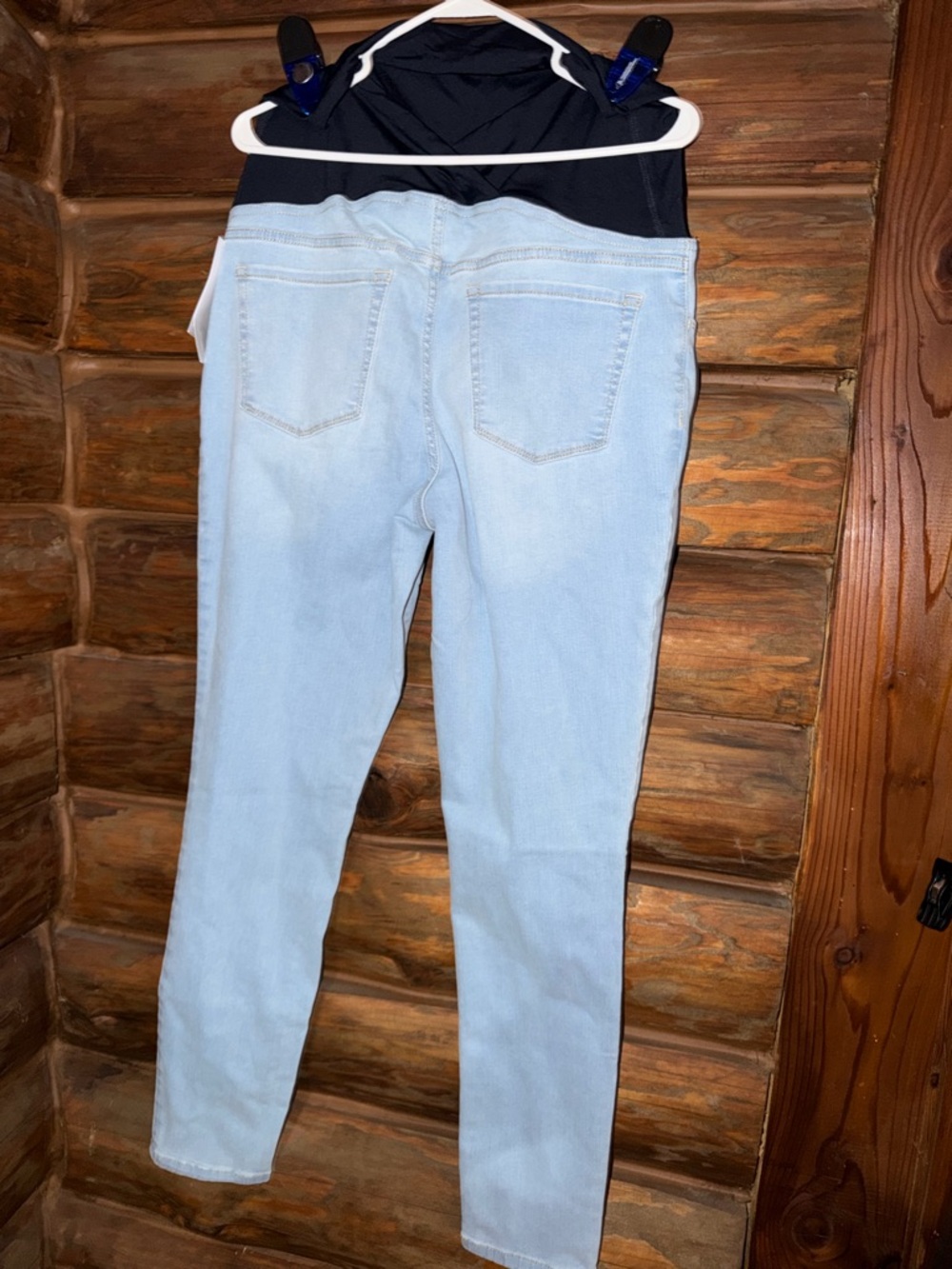 Light Wash Women's Stretch Maternity Jeans-
Size-12 Isabel by Ingrid &Isabel NWT - Picture 2 of 5
